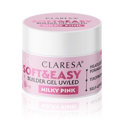 Claresa Builder Gel Milky Pink 45g samopoziomujący